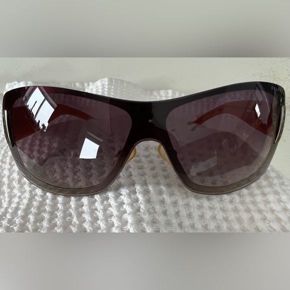 Ralph Lauren Vintage 1990’s Cream/Orange Frame Gradient Lense Women’s Sunglasses - Picture 11 of 16